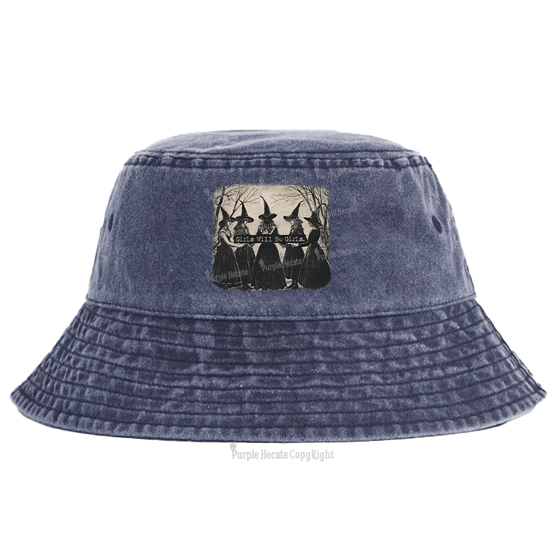 Purplehecate Girls Will Be Girls Witch Bucket Hat