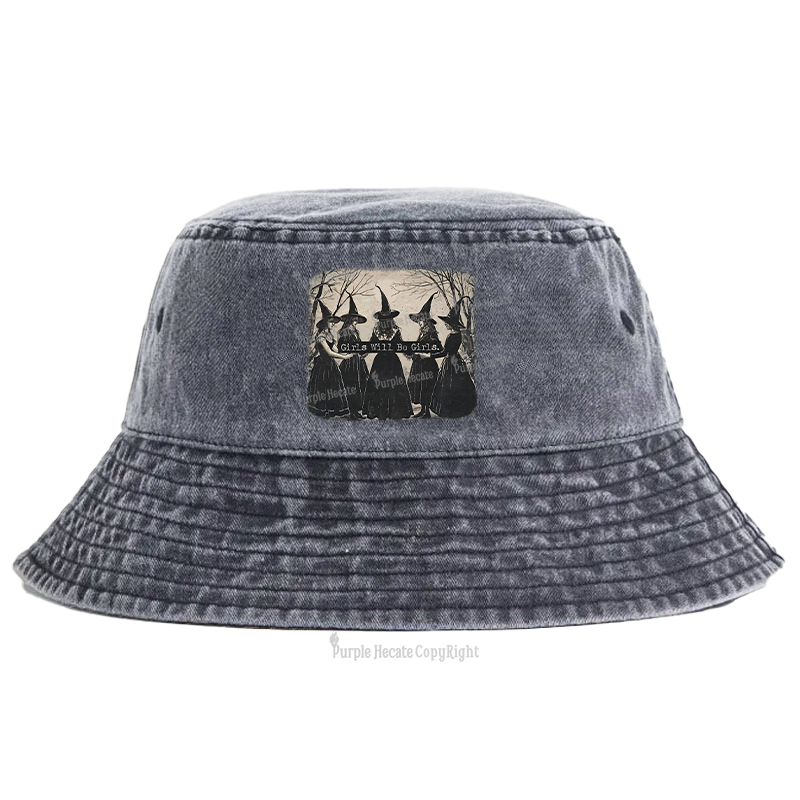 Purplehecate Girls Will Be Girls Witch Bucket Hat