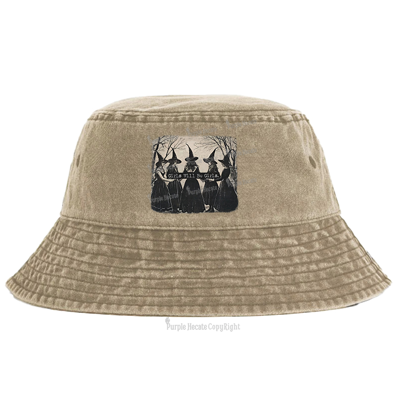 Purplehecate Girls Will Be Girls Witch Bucket Hat