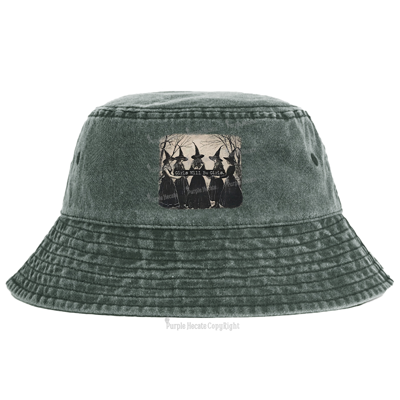 Purplehecate Girls Will Be Girls Witch Bucket Hat