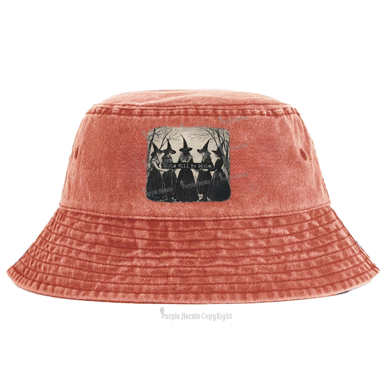 Purplehecate Girls Will Be Girls Witch Bucket Hat
