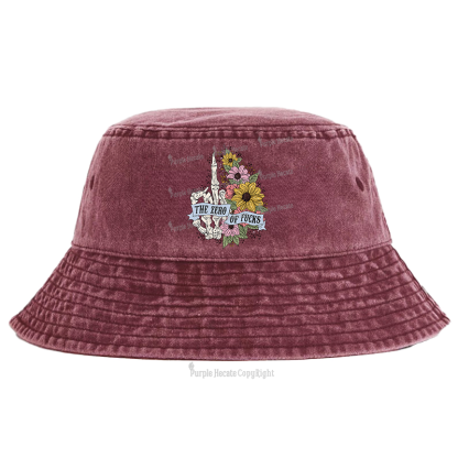 Purplehecate The Zero Of Fucks Bucket Hat