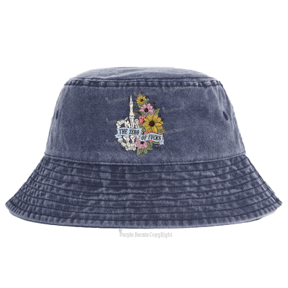 Purplehecate The Zero Of Fucks Bucket Hat