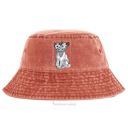 Purplehecate The Cat Goddess Bastet Bucket Hat