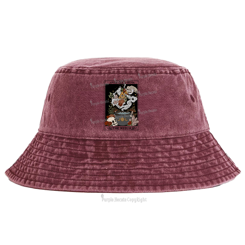 Purplehecate The Witch Tarot Bucket Hat