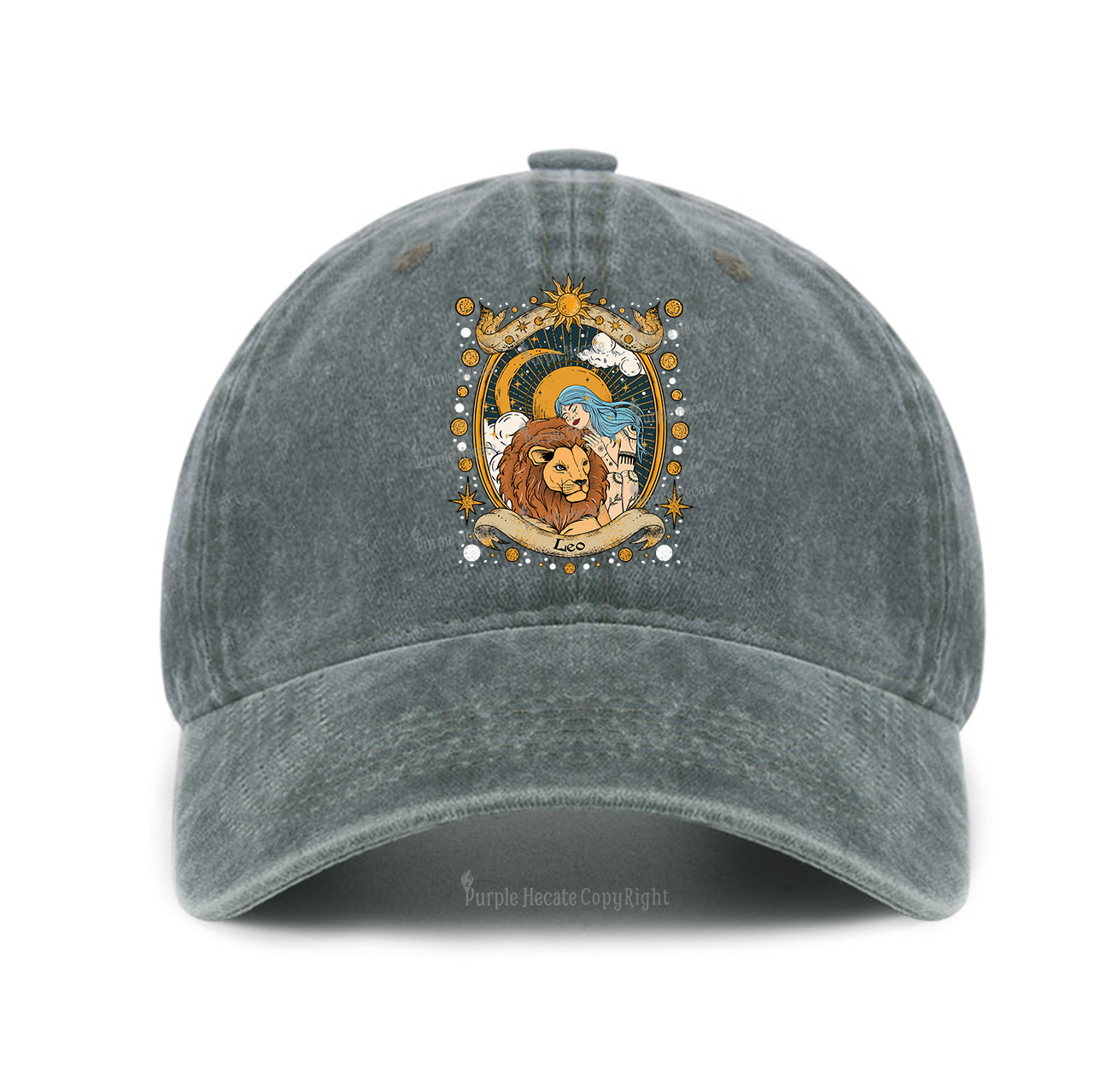 Purplehecate  Leo Radiance Zodiac Baseball Cap