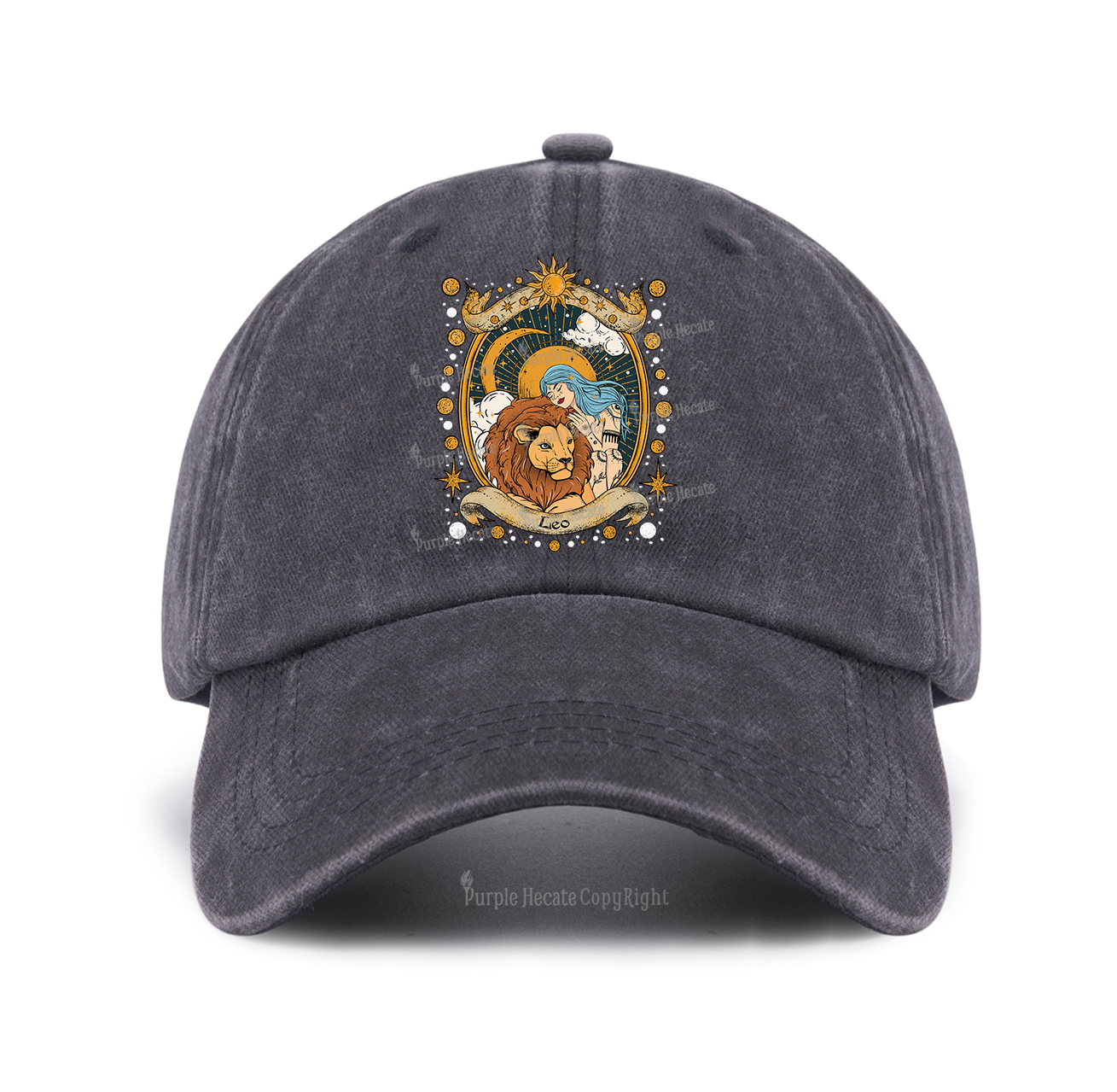 Purplehecate  Leo Radiance Zodiac Baseball Cap