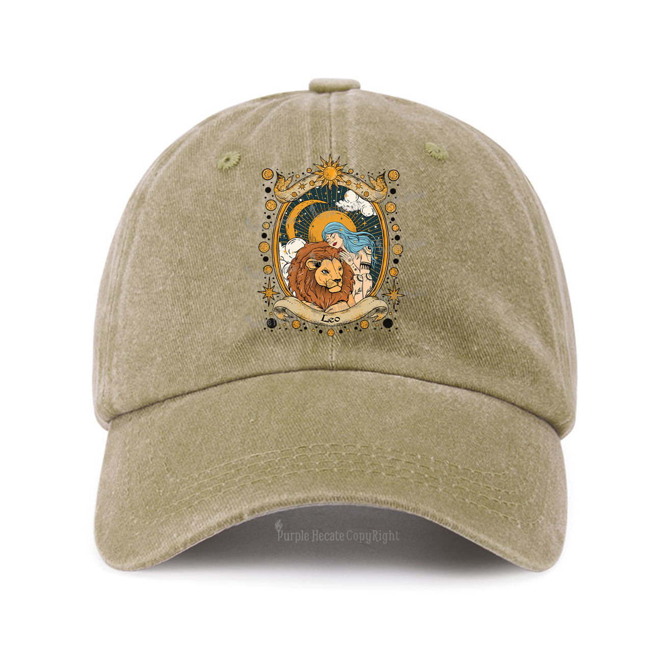 Purplehecate  Leo Radiance Zodiac Baseball Cap