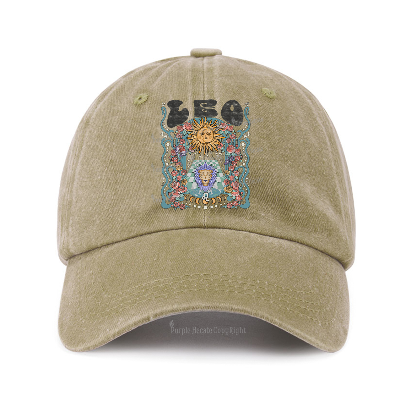 Purplehecate Leo Spirit Zodiac Baseball Cap