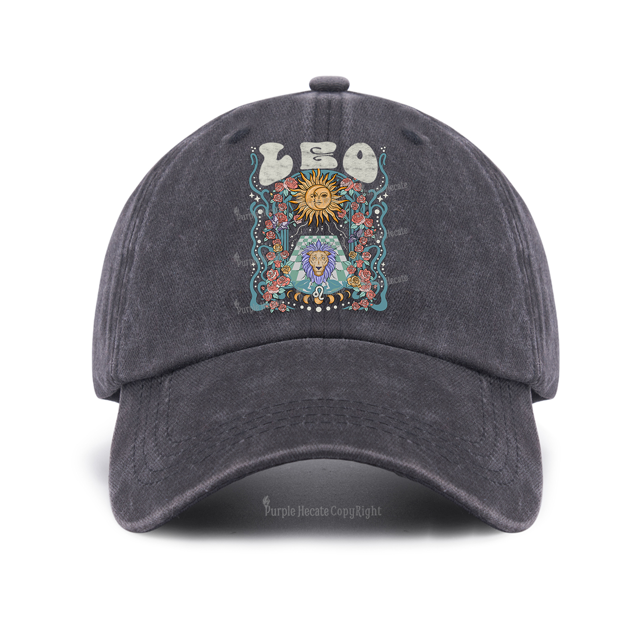 Purplehecate Leo Spirit Zodiac Baseball Cap