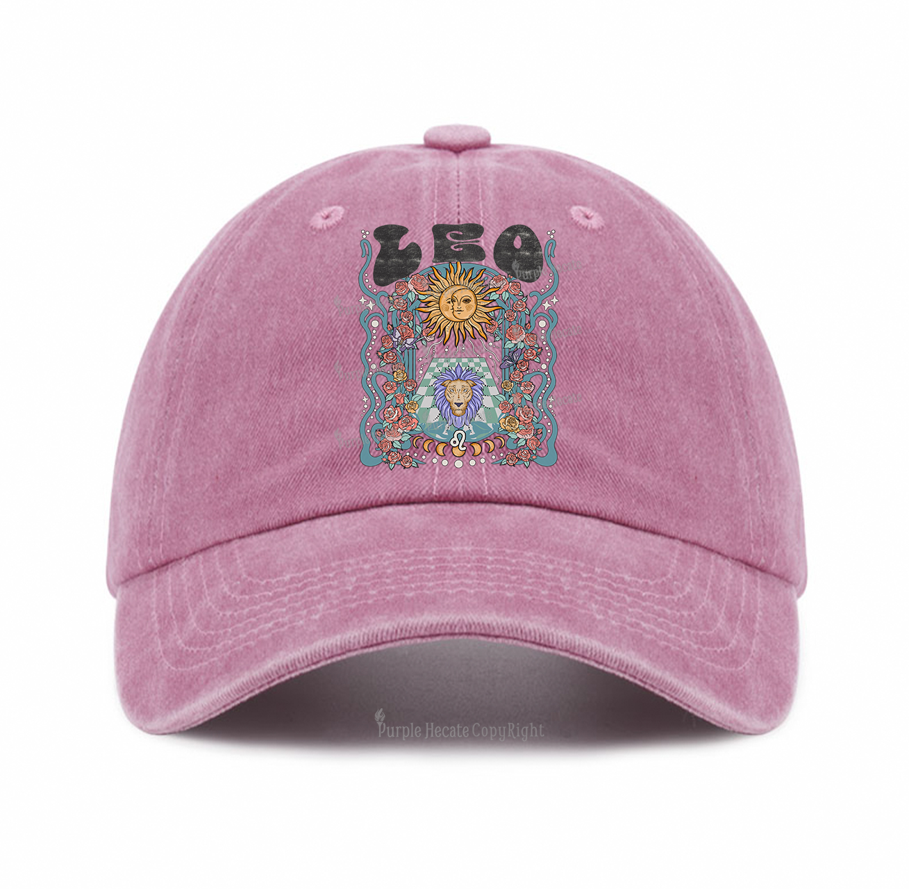 Purplehecate Leo Spirit Zodiac Baseball Cap