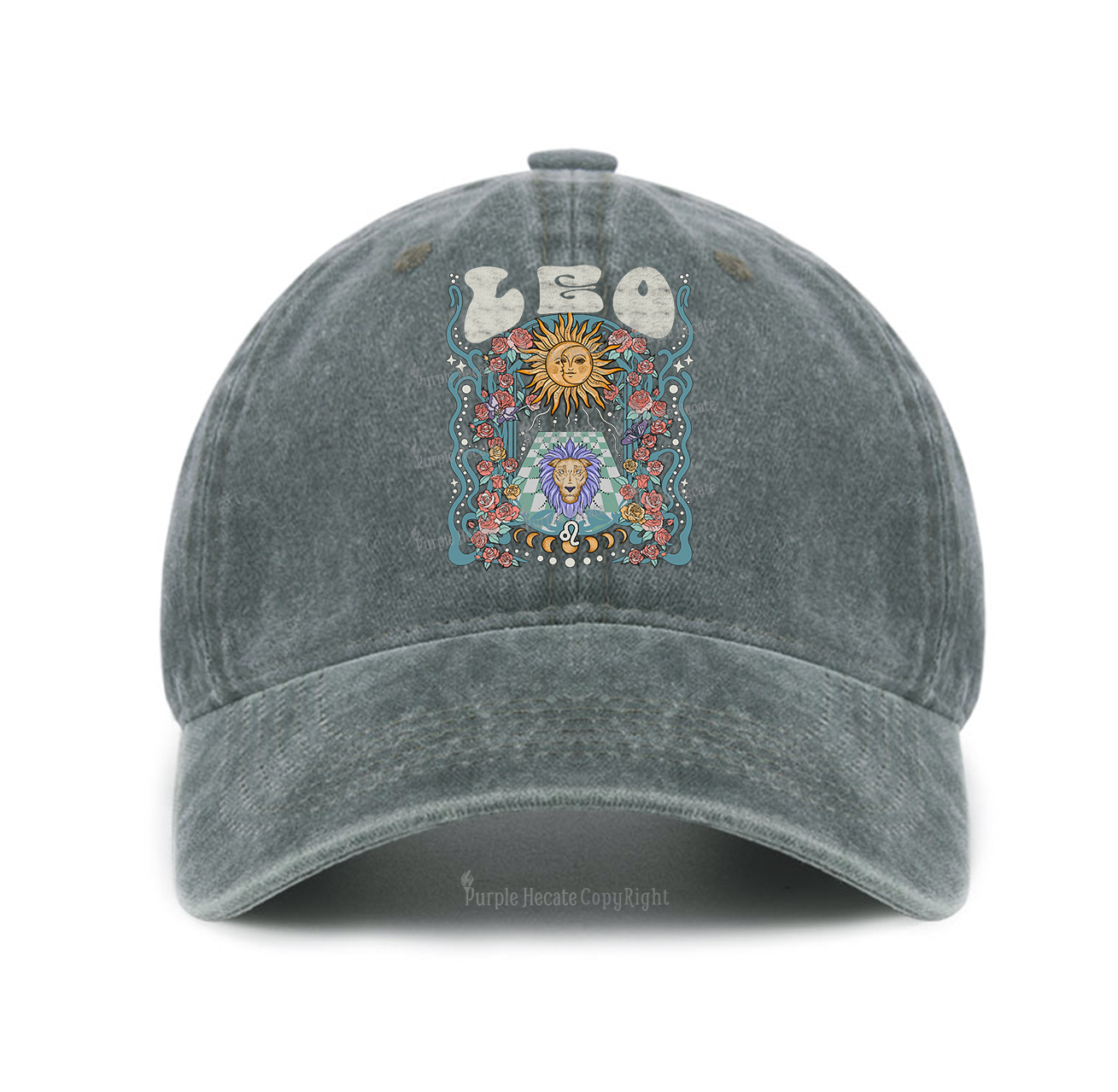 Purplehecate Leo Spirit Zodiac Baseball Cap