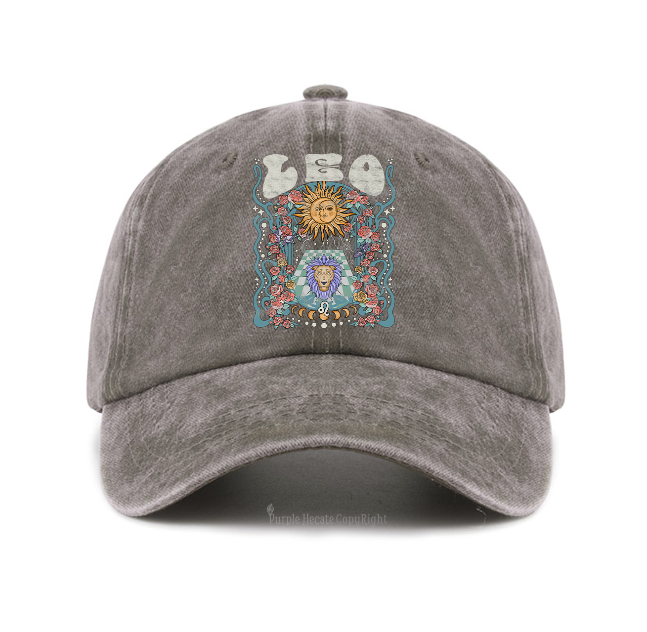 Purplehecate Leo Spirit Zodiac Baseball Cap