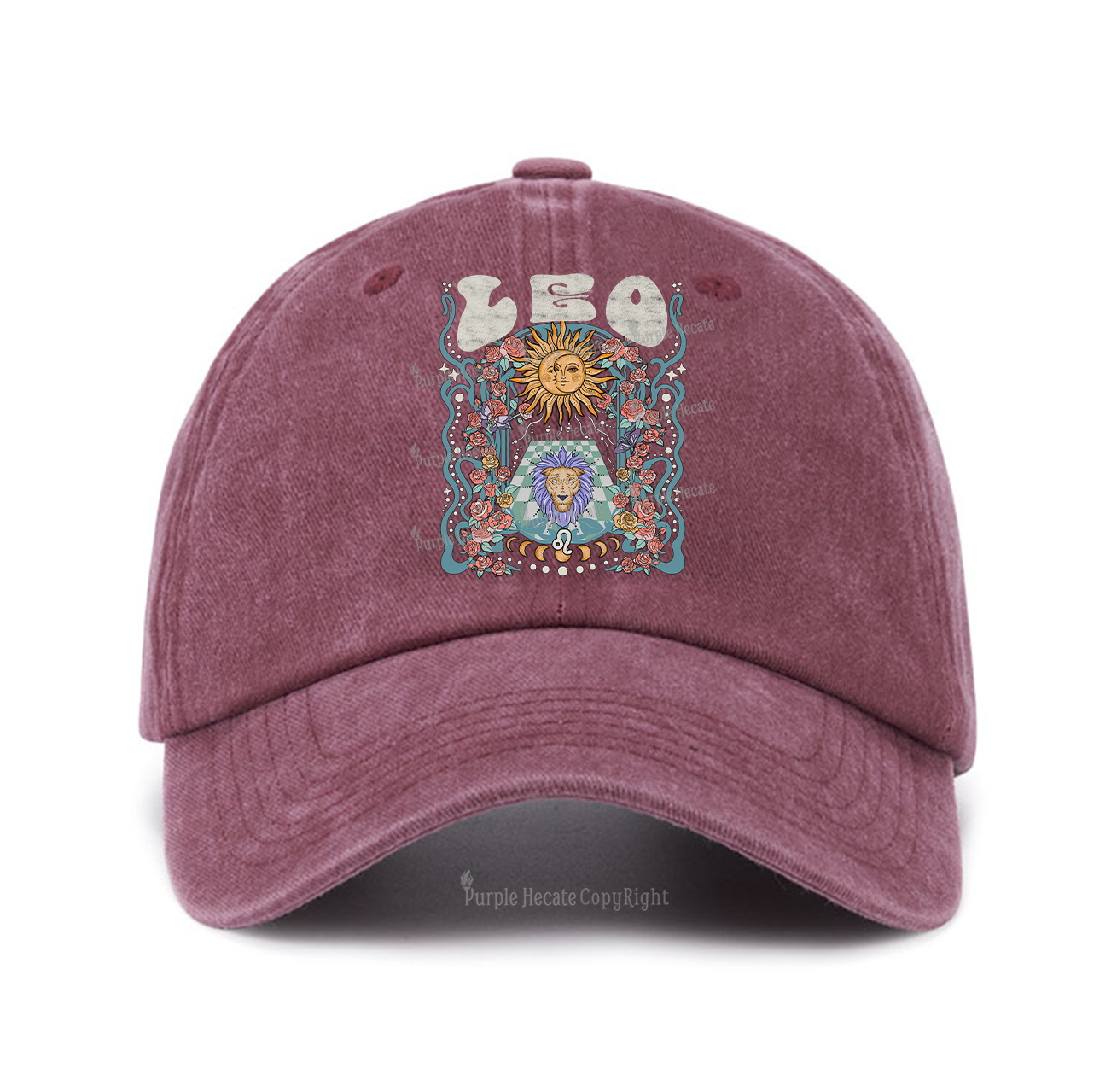 Purplehecate Leo Spirit Zodiac Baseball Cap