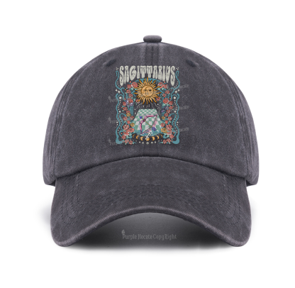 Purplehecate Sagittarius Spirit Zodiac Baseball Cap