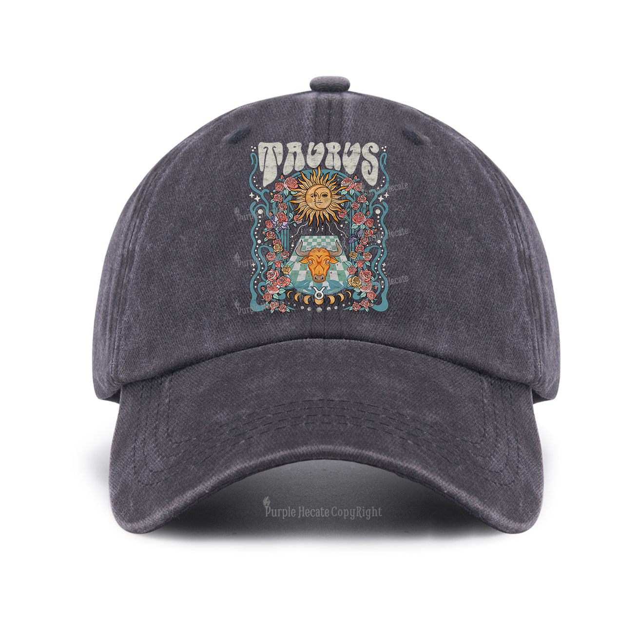 Purplehecate Taurus Spirit Zodiac Baseball Cap