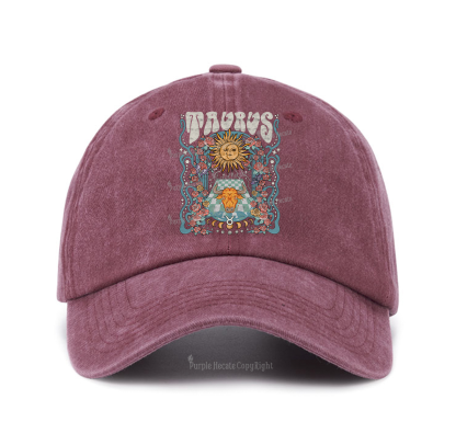 Purplehecate Taurus Spirit Zodiac Baseball Cap