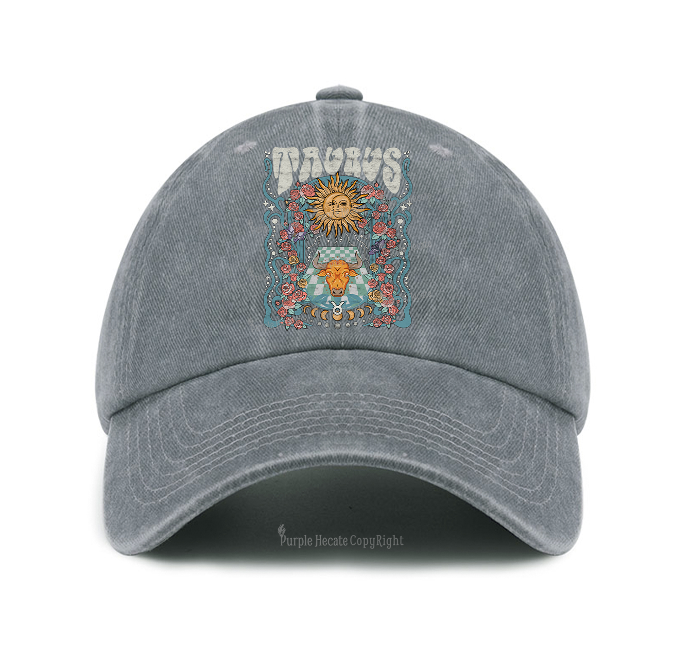 Purplehecate Taurus Spirit Zodiac Baseball Cap