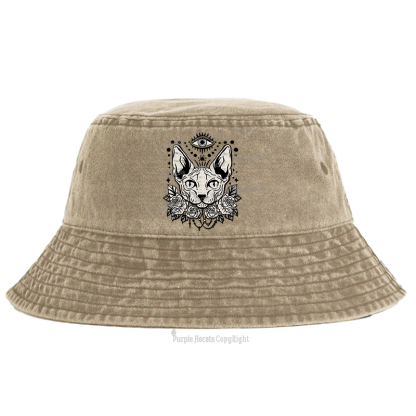 Purplehecate Mystical Cat Bucket Hat