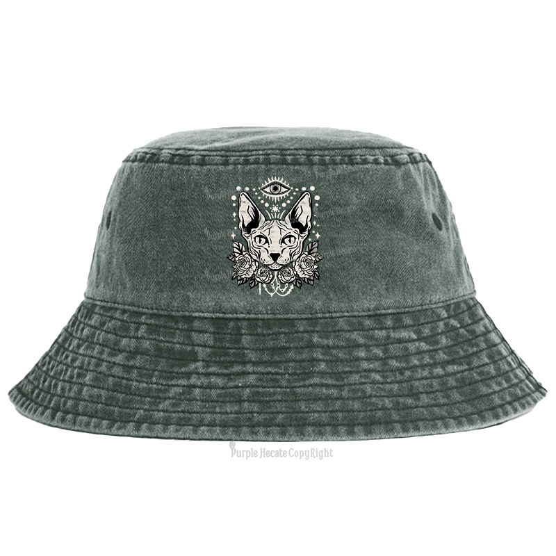 Purplehecate Mystical Cat Bucket Hat