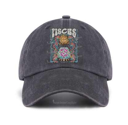 Purplehecate Pisces Spirit Zodiac Baseball Cap