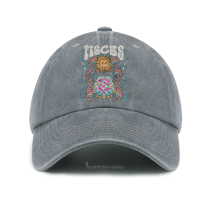 Purplehecate Pisces Spirit Zodiac Baseball Cap