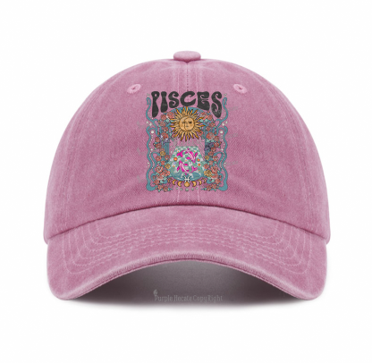 Purplehecate Pisces Spirit Zodiac Baseball Cap
