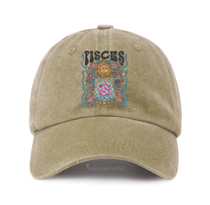 Purplehecate Pisces Spirit Zodiac Baseball Cap