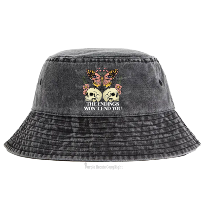 Purplehecate The Endings Won't End You Bucket Hat