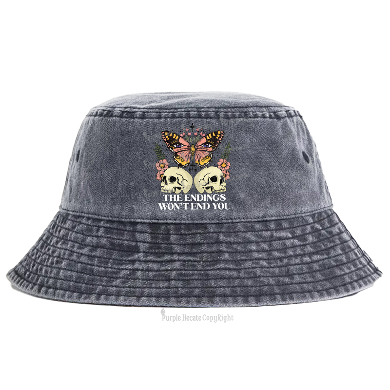Purplehecate The Endings Won't End You Bucket Hat