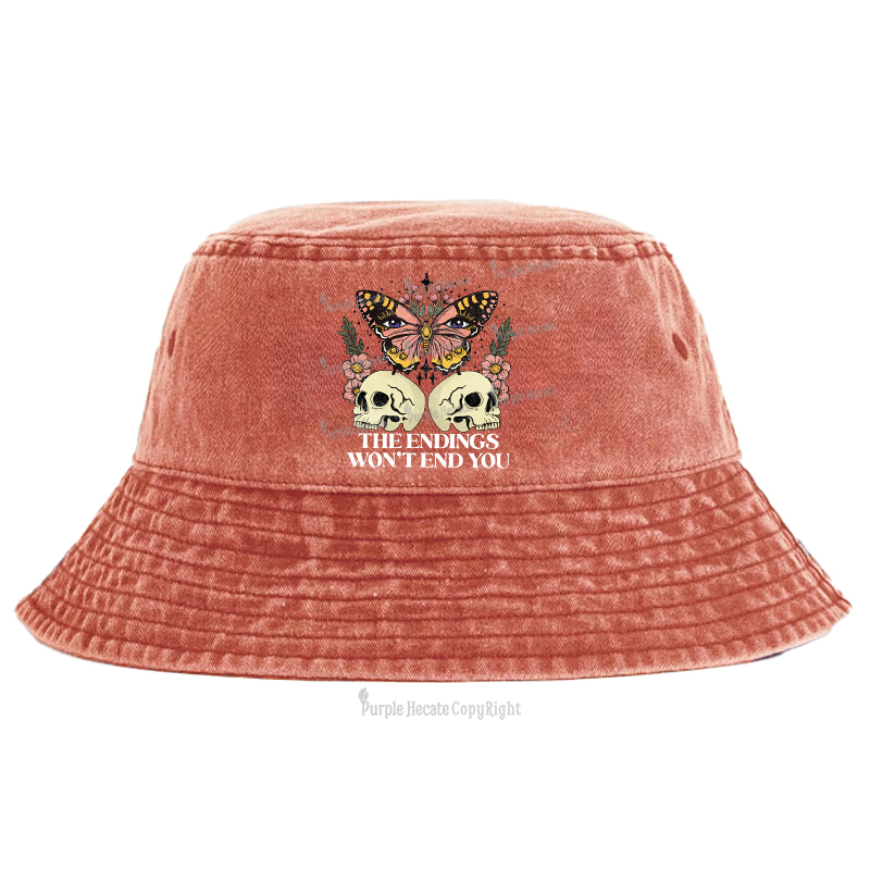 Purplehecate The Endings Won't End You Bucket Hat