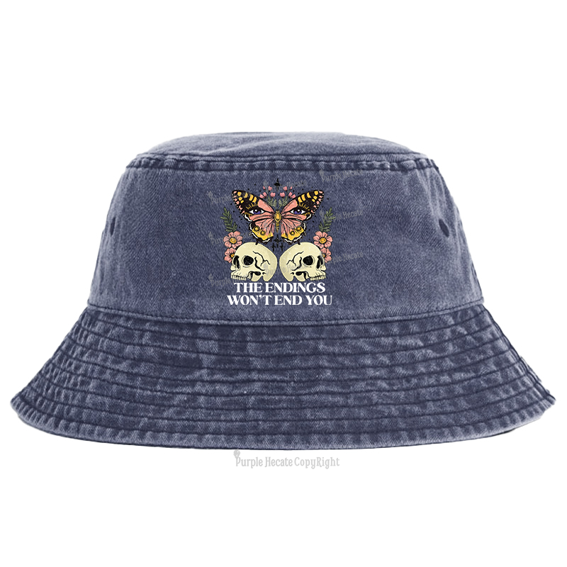 Purplehecate The Endings Won't End You Bucket Hat