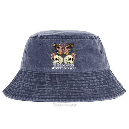 Purplehecate The Endings Won't End You Bucket Hat