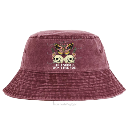 Purplehecate The Endings Won't End You Bucket Hat