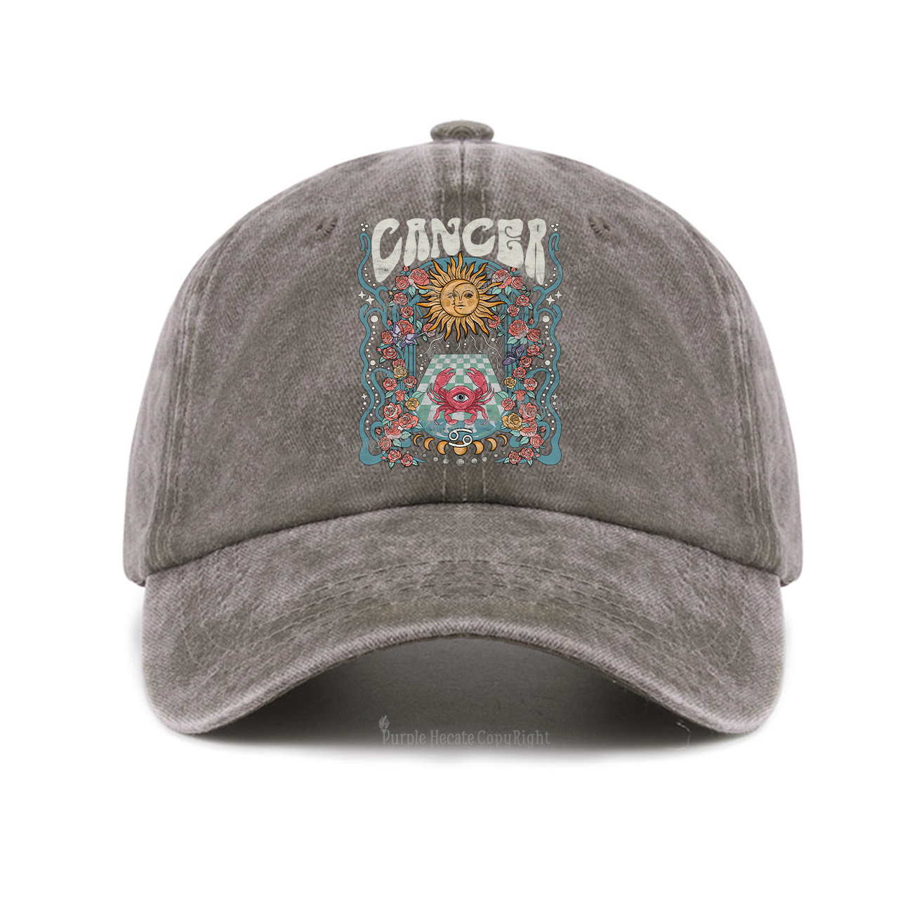 Purplehecate Cancer Spirit Zodiac Baseball Cap