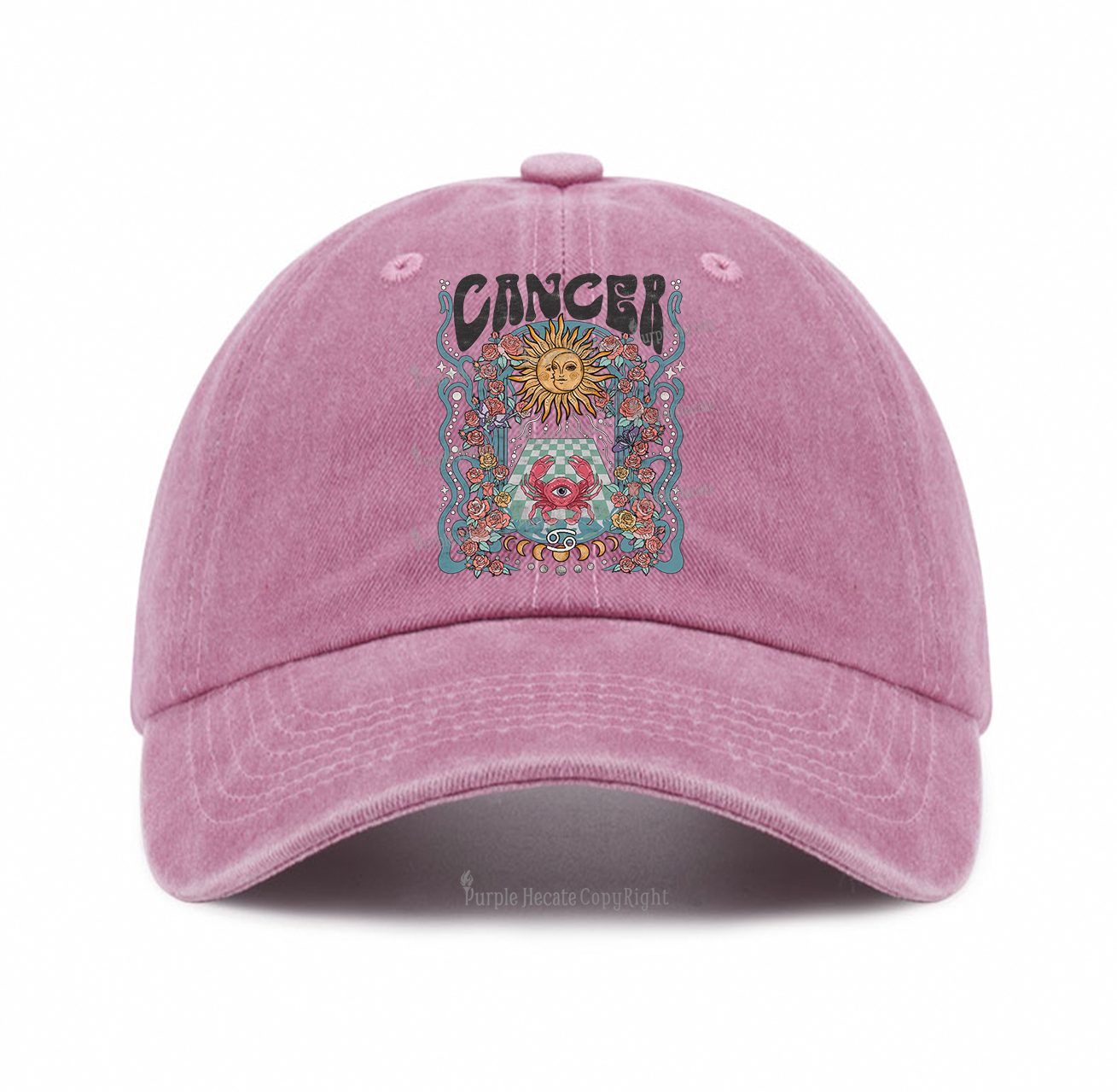 Purplehecate Cancer Spirit Zodiac Baseball Cap