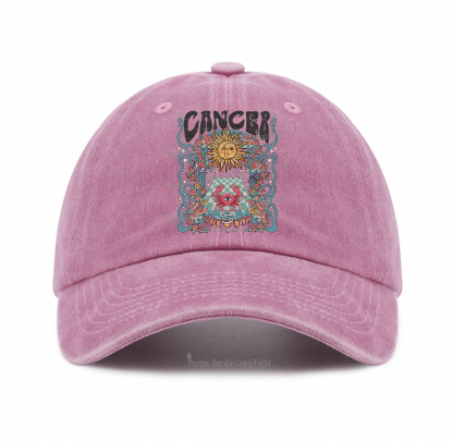 Purplehecate Cancer Spirit Zodiac Baseball Cap