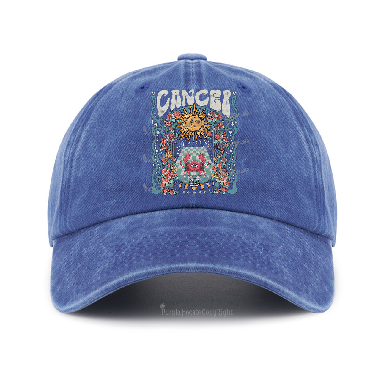 Purplehecate Cancer Spirit Zodiac Baseball Cap