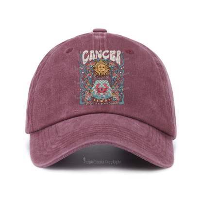 Purplehecate Cancer Spirit Zodiac Baseball Cap