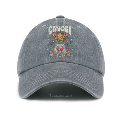 Purplehecate Cancer Spirit Zodiac Baseball Cap