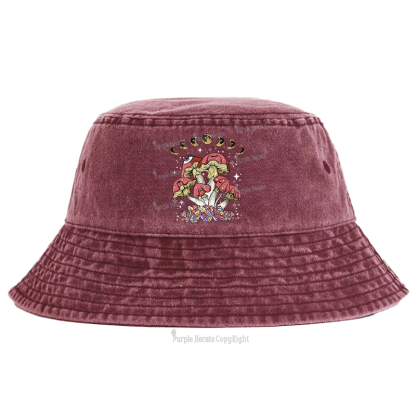 Purplehecate Magic Mushroom Bucket Hat