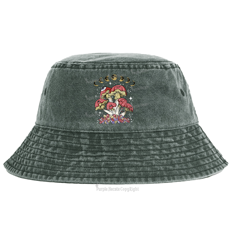 Purplehecate Magic Mushroom Bucket Hat