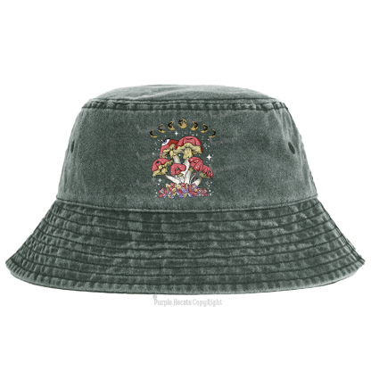 Purplehecate Magic Mushroom Bucket Hat