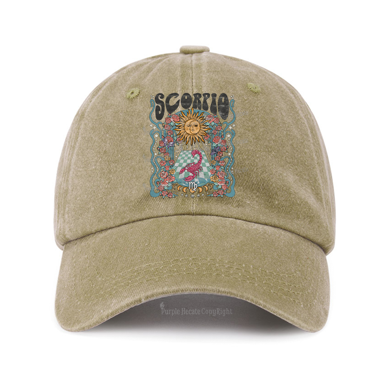 Purplehecate Scorpio Spirit Zodiac Baseball Cap