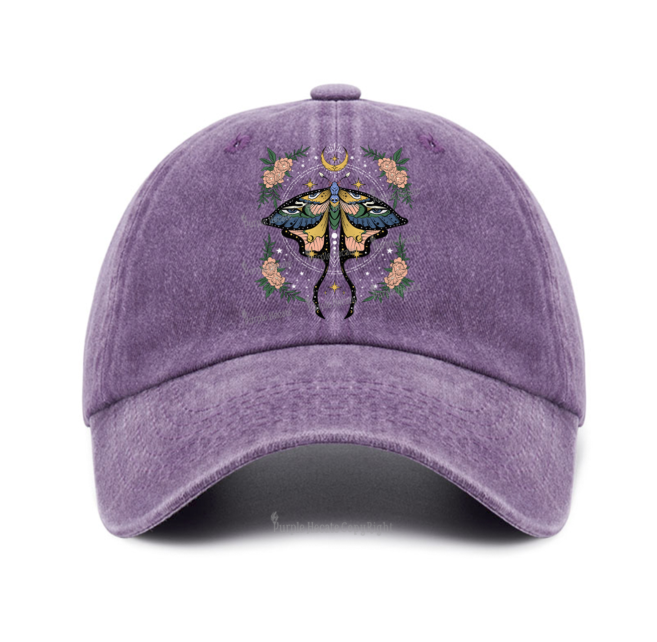 Purplehecate Celestial Aries Baseball Cap