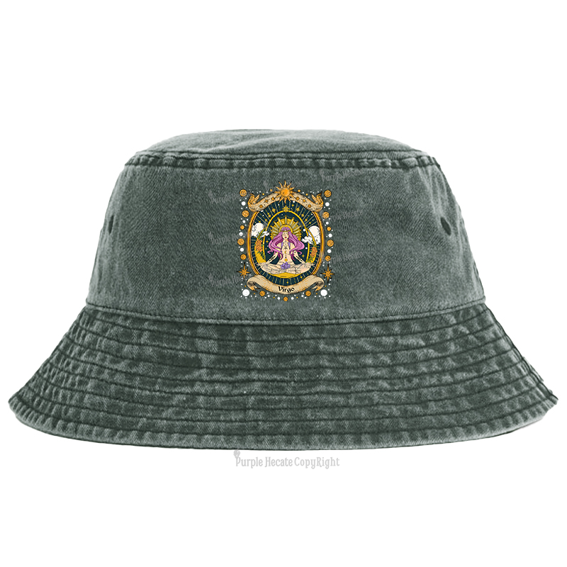 Purplehecate Virgo Radiance Zodiac Bucket Hat