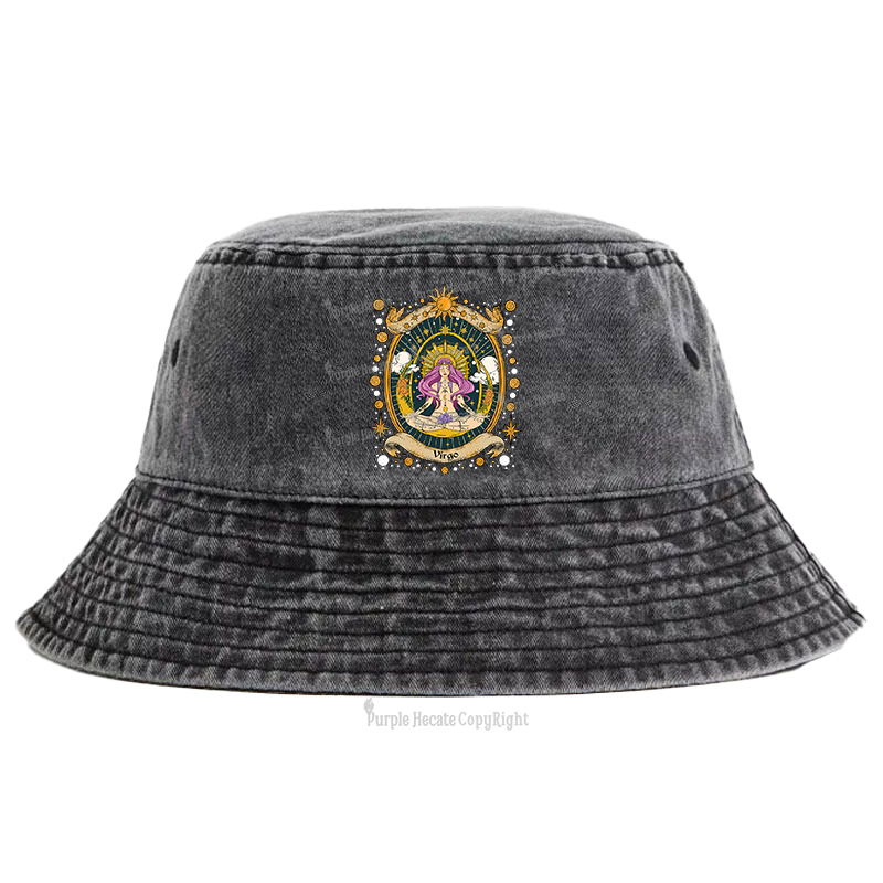Purplehecate Virgo Radiance Zodiac Bucket Hat