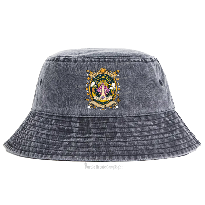 Purplehecate Virgo Radiance Zodiac Bucket Hat