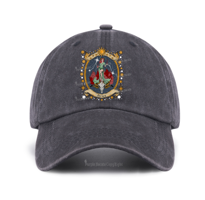 Purplehecate Celestial Aries Baseball Cap
