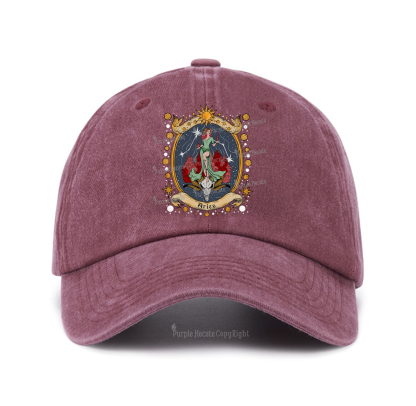 Purplehecate Celestial Aries Baseball Cap